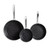 Nordic Ware Basalt 3-piece skillet set with non-stick coating, featuring 8-inch, 10-inch, and 12-inch skillets