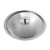 Nordic Ware Basalt 12-inch skillet lid, black non-stick coating with silver aluminum rim and handle