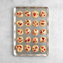 big sheet pan with cookies