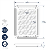 Quarter Sheet with Multi Rack dimensional drawing