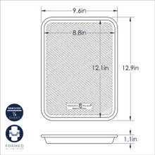 nordic ware 3 in 1 prep grill and serve tray dimensional drawing