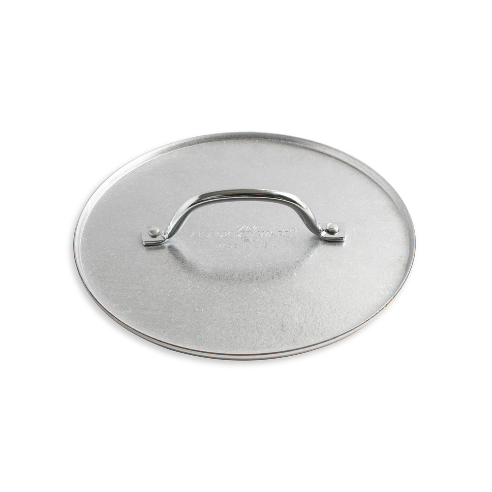 Nordic Ware Weighted Grill Press with stainless steel handle on white background