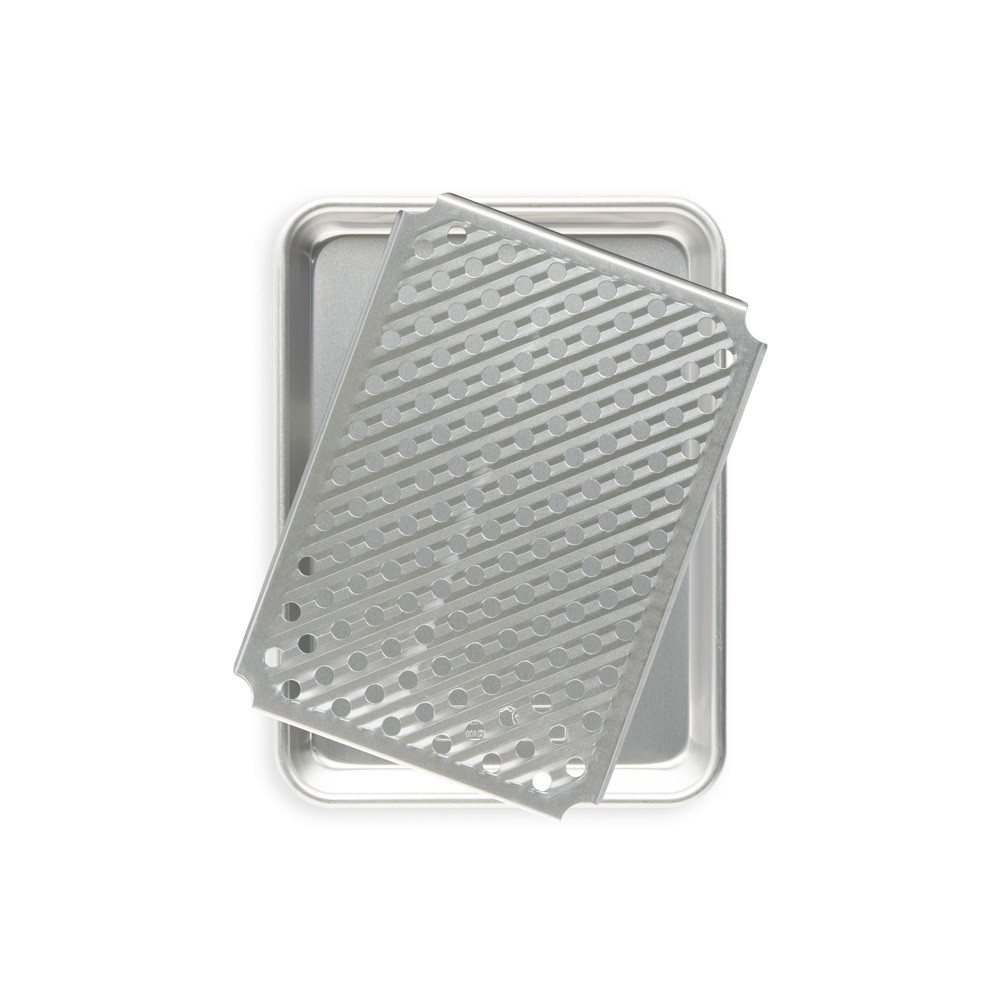 Quarter Sheet with Multi Task Rack on white background