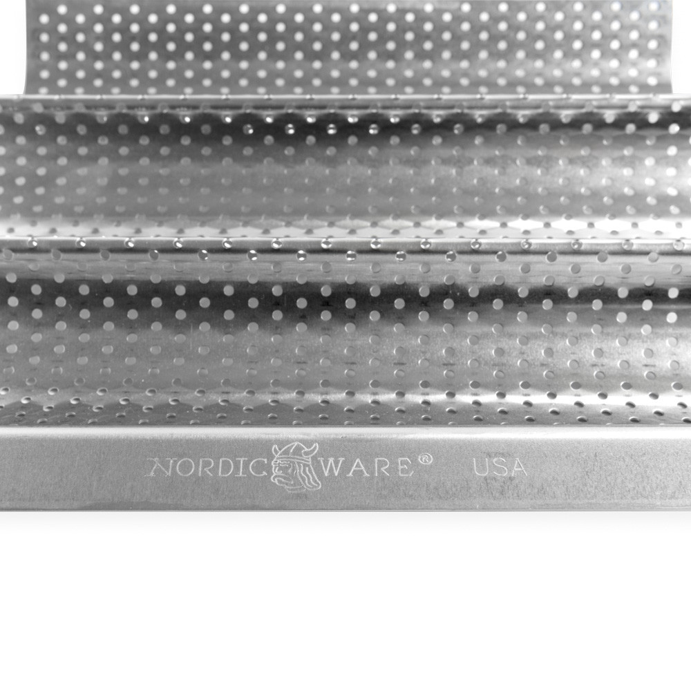 Nordic Ware baguette & french bread pan with 3 perforated wells