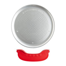 nordic ware 16" perforated pizza crisper pan with rock the boat pizza cutter