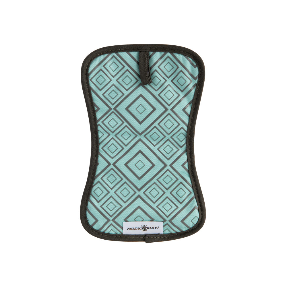 nordic ware cotton hot pad with silicone geometric detailing