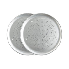Nordic Ware 2 piece perforated Hot Air Crisper Pizza Pan Set made of uncoated aluminum