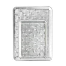 nordic ware vintage starburst baking sheet set including one half sheet and one quarter sheet