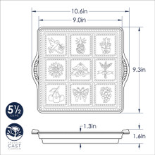 english shortbread pan dimensional drawing