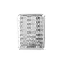 Nordic Ware Prism Quarter Sheet aluminum baking pan, rectangular with textured interior surface, natural finish