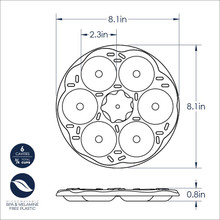 Nordic Ware aluminum donut bites pan with 12 mini donut cavities, natural silver finish