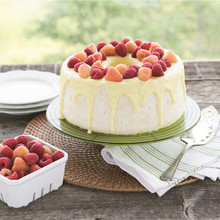 Nordic Ware Naturals aluminum angel food cake pan with removable center cone, natural silver finish