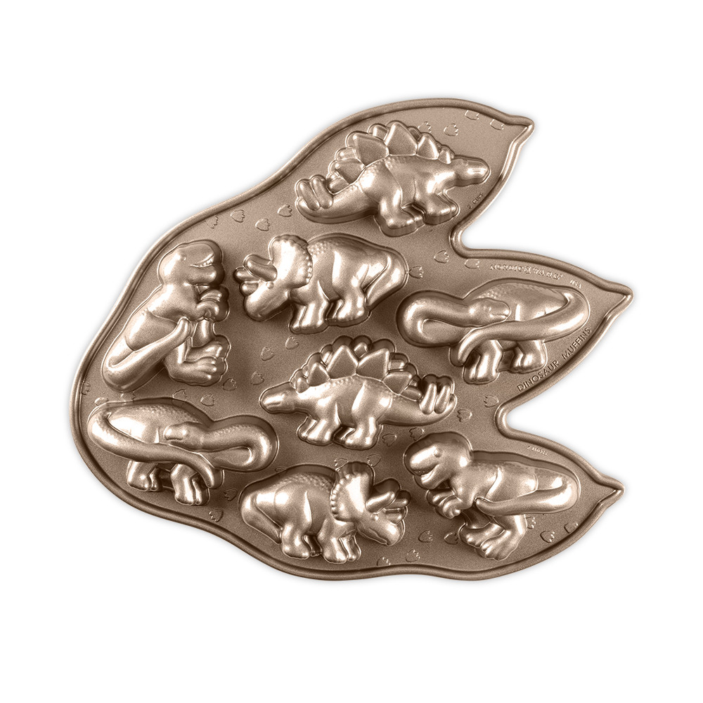 Dinosaur Cakelet Pan | Cast Aluminum Bakeware | Nordic Ware