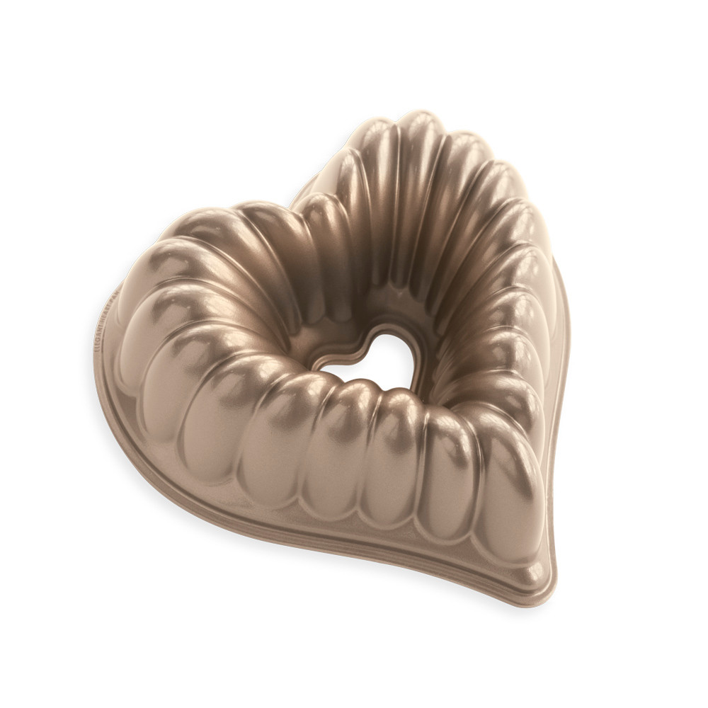 10 Cup Elegant Heart Bundt® Pan | Cast Aluminum Bakeware | Nordic Ware