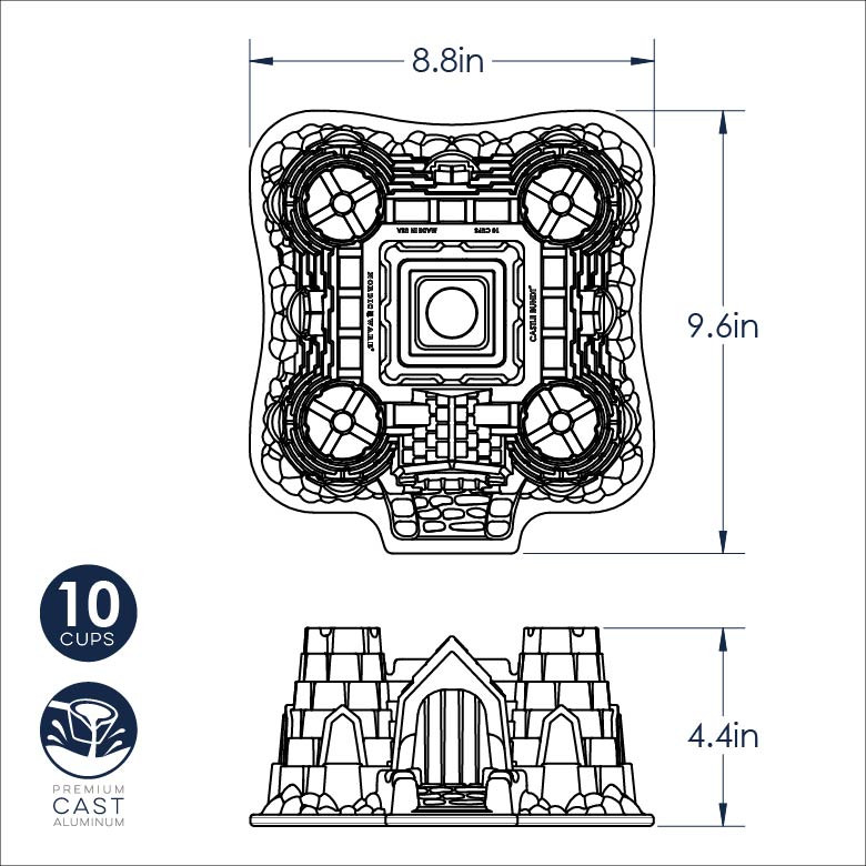 Castle Bundt® Pan | Cast Aluminum Bakeware | Nordic Ware