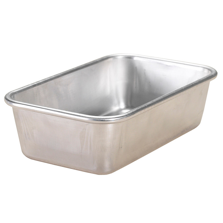Nordic Ware Naturals aluminum loaf pan, rectangular baking pan with natural silver finish