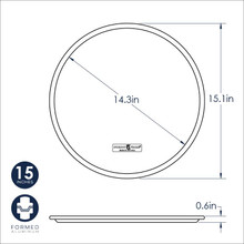 nordic ware aluminum 14 inch traditional pizza pan dimensional drawing