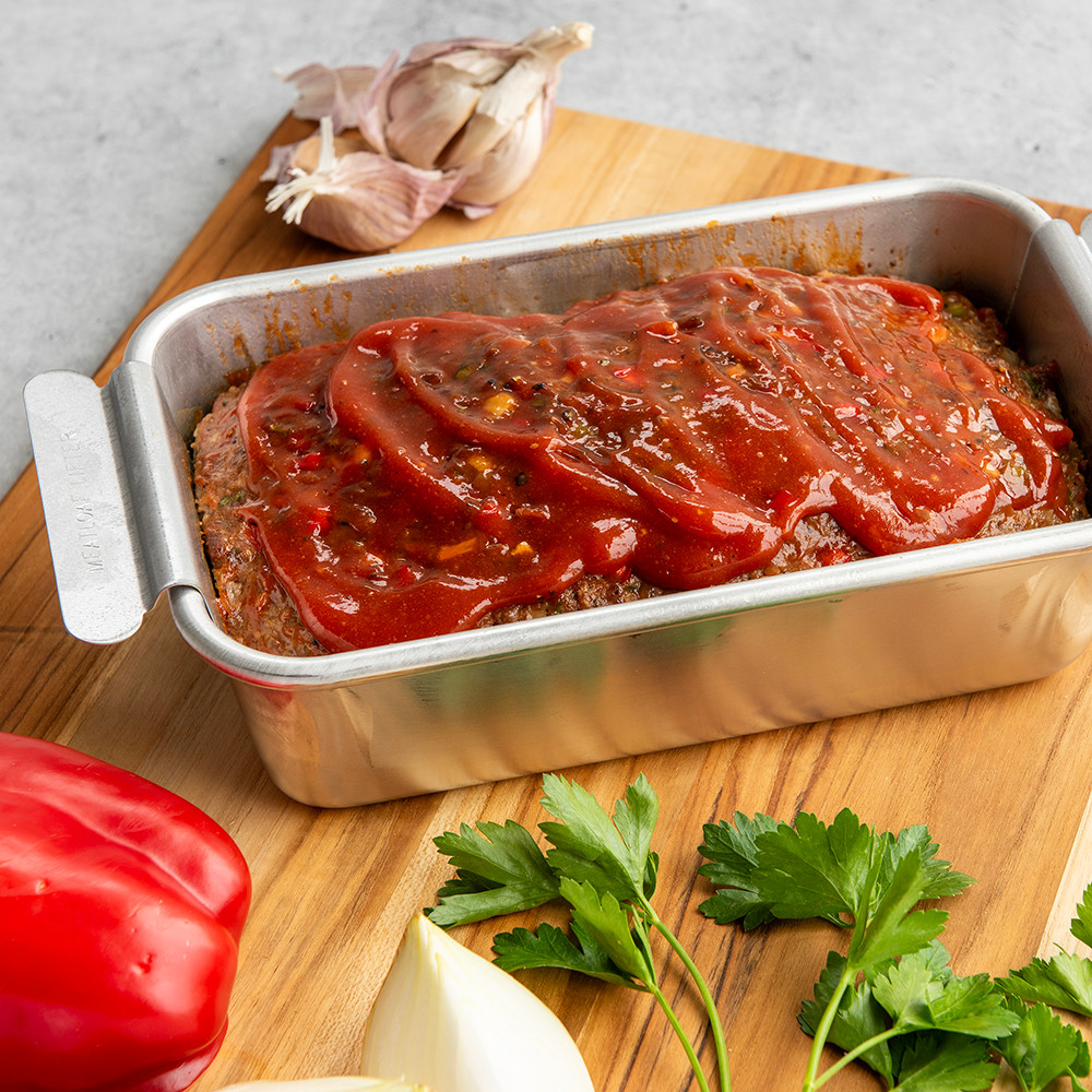Naturals® Meatloaf Pan with Lifting Trivet | Aluminum Loaf Pan