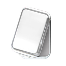 Nordic Ware aluminum 9x13 rectangular baking pan with fitted metal lid, natural silver finish