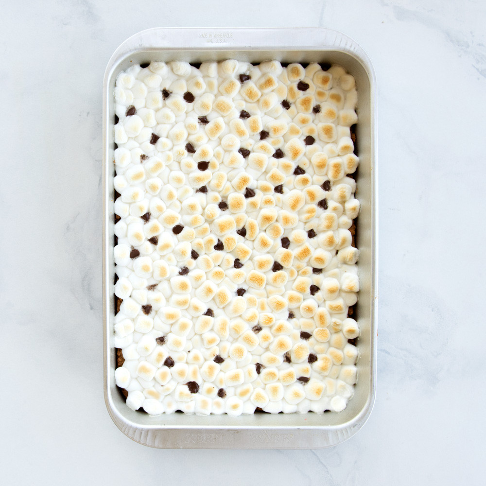 Nordic Ware aluminum covered baking pan with smores bars