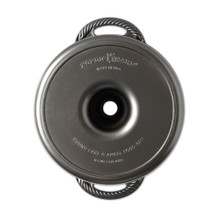 Nordic Ware cast aluminum pound cake and angel food pan, round with center tube and twisted handles, graphite finish