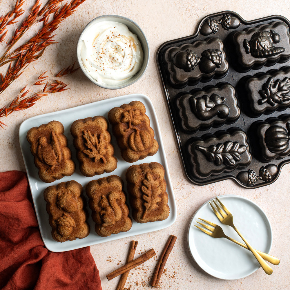 Harvest Mini Loaf Pan | Autumn Loaf Pan | Fall Bakeware | Nordic Ware