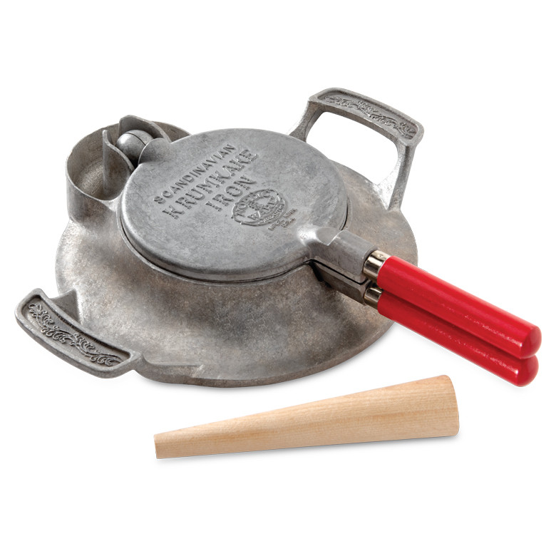 Norwegian Krumkake and Pizzelle Iron | Cast Aluminum Bakeware