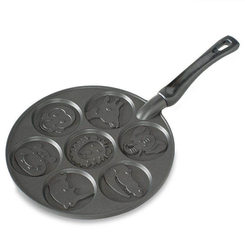 Zoo Friends Pancake Pan | Cast Aluminum Cookware | Breakfast Pan