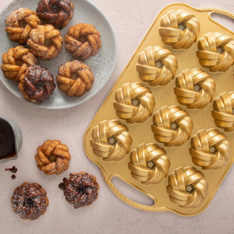 75th Anniversary Braided Mini Bundt® Pan | Cast Aluminum Bakeware