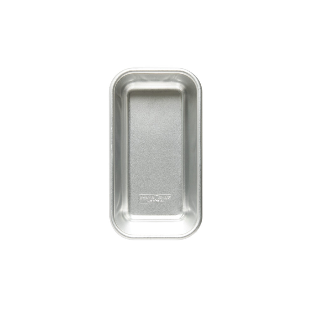 Nordic Ware Naturals aluminum loaf pan, rectangular with straight sides, natural silver finish