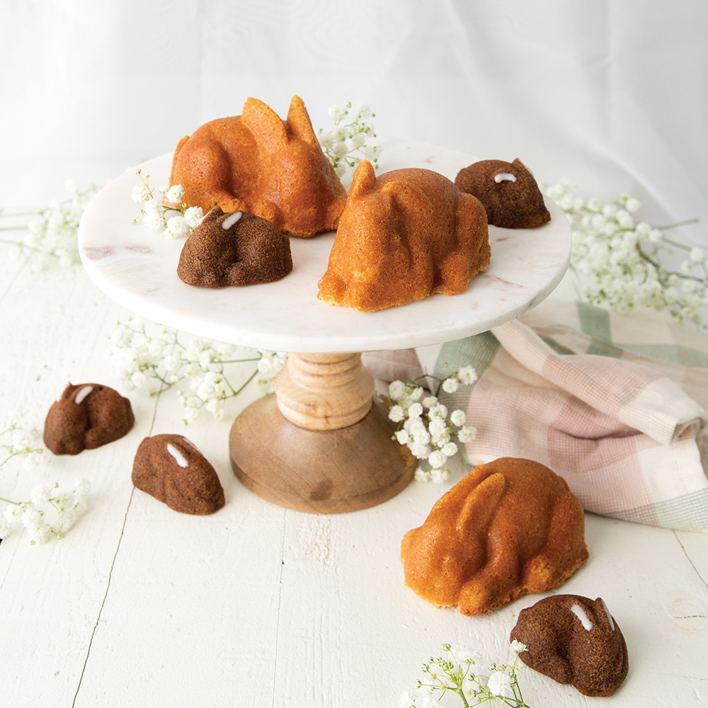 Baby Bunny Bites Cakelet Pan | Cast Aluminum Bakeware | Nordic Ware