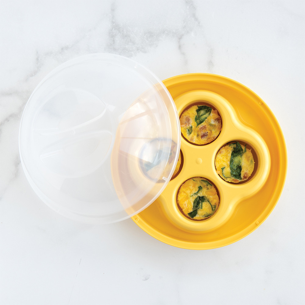 Tupperware EGG PAN Rainbow Cooker③ NEW Tupperware Microwave Breakfast Maker Egg Cooker w/Inserts
