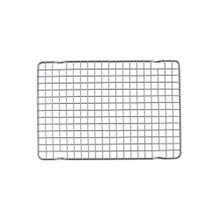 Nordic Ware chrome-plated steel quarter sheet cooling rack with crosshatch wire grid pattern