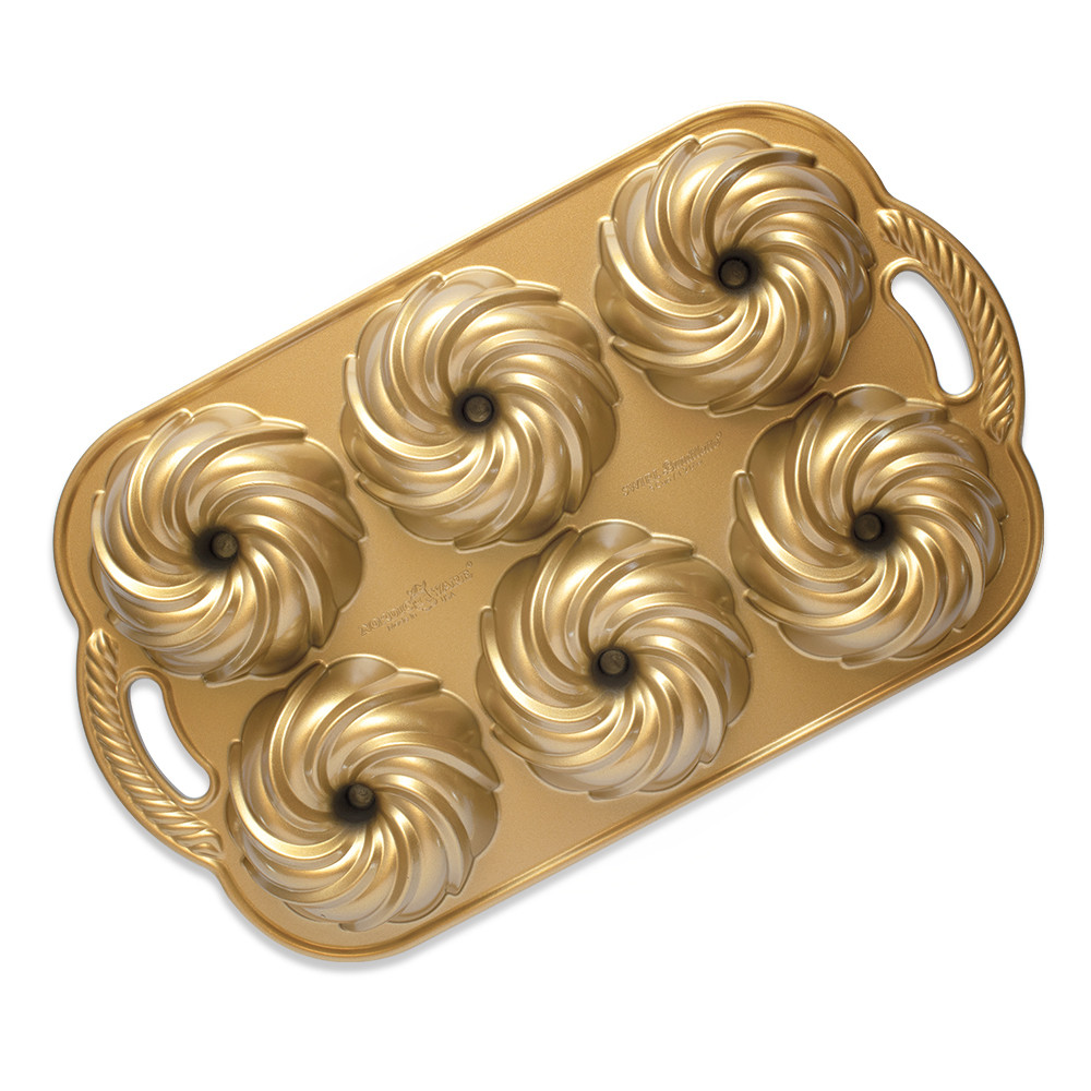★ノルディックウェア スワールバントレット SWIRL BUNDTLETTE Swirl Bundtlette Pan | Cast Aluminum Bakeware | Nordic Ware
