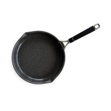 Nordic Ware 10-inch skillet with green ceramic nonstick interior coating on white background