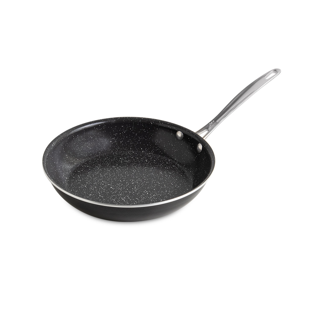 Nordic Ware Basalt 10-inch sauté skillet with dark gray non-stick interior and black exterior finish