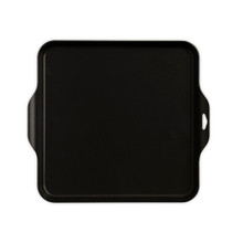 Nordic Ware Square Griddle King, black non-stick aluminum cookware with flat cooking surface and low rim