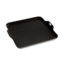 Nordic Ware Square Griddle King, black aluminum cookware with raised edges and dual handles