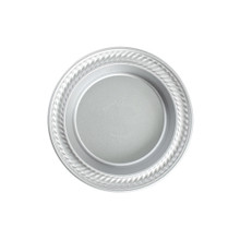 Nordic Ware Naturals aluminum 5-inch mini pie pan, round with fluted edges, natural silver finish