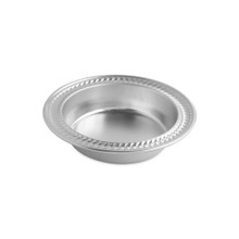 Nordic Ware Naturals aluminum 5-inch mini pie pan, round with fluted edges, natural silver finish