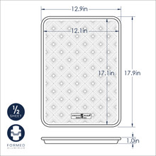 Nordic Ware Naturals aluminum half sheet pan with vintage starburst embossed bottom pattern, natural finish
