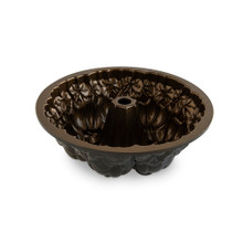 Nordic Ware aluminum Pumpkin Patch Bundt pan interior showing detailed pumpkin-shaped cavities and ridged design