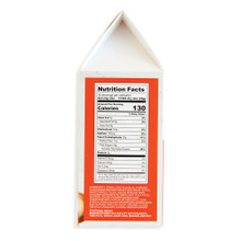 Nordic Ware pumpkin spice quick bread mix package back panel displaying ingredient list and nutritional information
