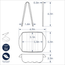 Nordic Ware Ramen Rush aluminum baking pan with chopsticks, bowl-shaped mold with dimensional noodle pattern
