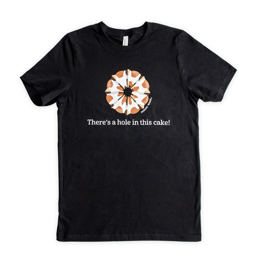 Bundt T-shirt, front, white sweep