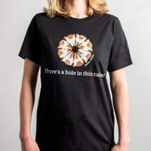 Bundt T-shirt, person wearing shirt showcasing the front side, white sweep