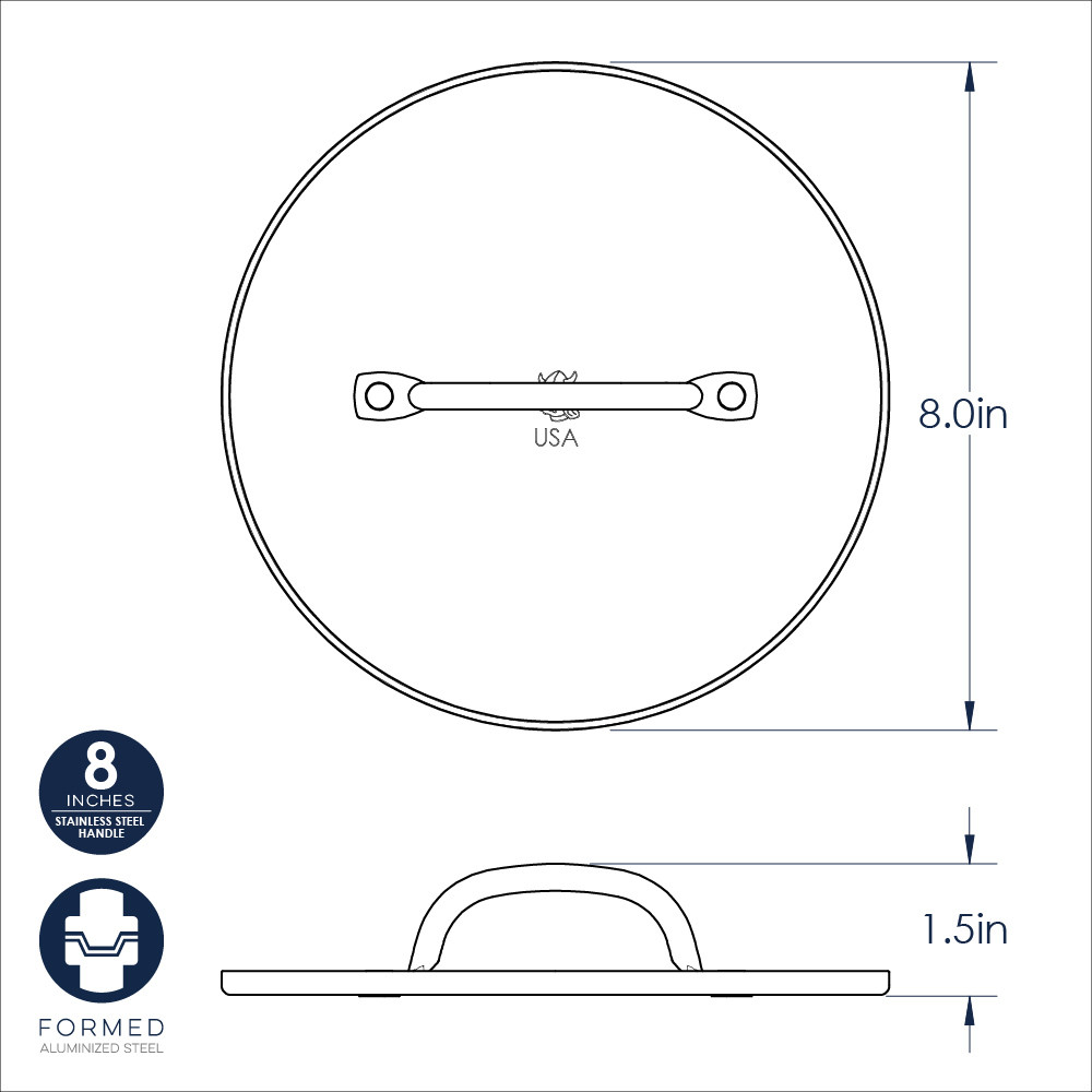 Nordic Ware cast aluminum grill press with ribbed bottom surface and black handle, rectangular shape