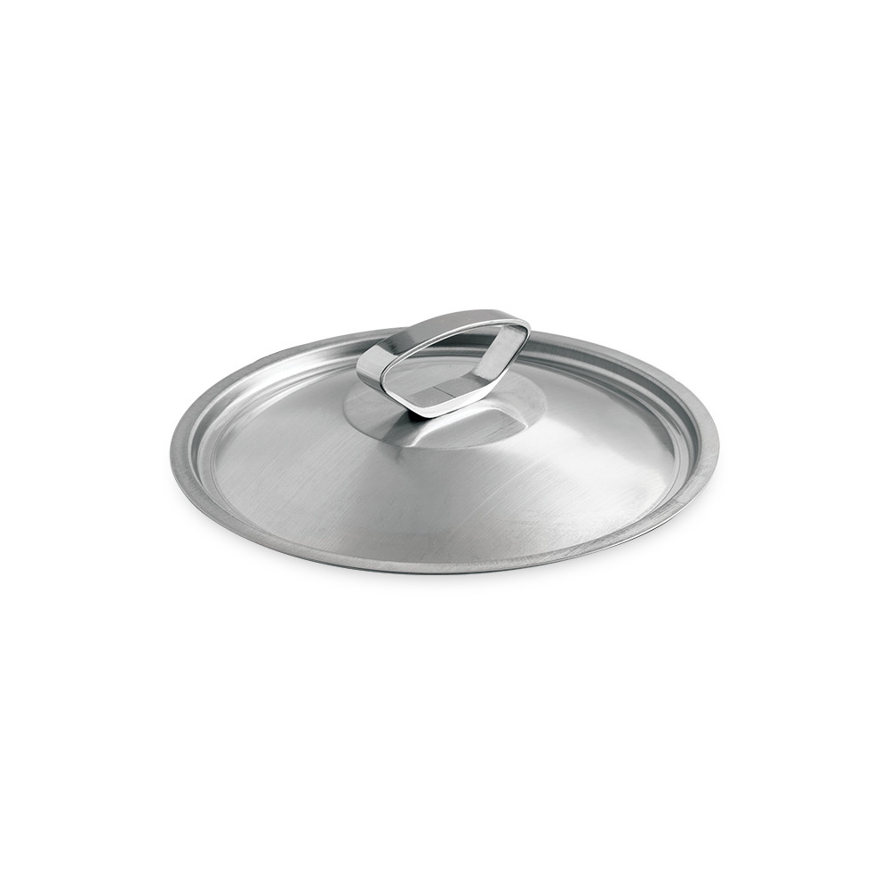 Nordic Ware Verde 8-inch aluminum lid with green non-stick coating, round with fitted rim and center handle