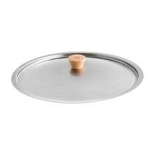 Nordic Ware Cardamom 12-inch stainless steel lid with geometric pattern, domed shape, silver finish