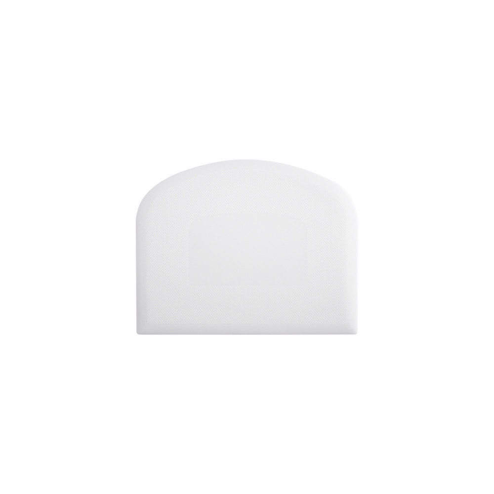 Nordic Ware stainless steel bench scraper with straight edge and measurement markings for bread making